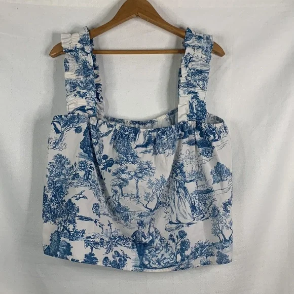 Gianni Bini Woven Sadie Sleeveless Square Neck Blouse- NWT - Picture 10 of 13